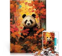Puzzle de 1000 pièces pour Adultes Panda Sauvage Fait de Papier，Convient aux Personnes âgées de 14 Ans et Plus Jeu intellectuel Don d'œuvres d'art。Taille：26x38cm/10.24x14.96pouce