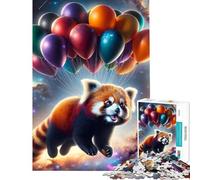 Puzzle de 1000 pièces pour Adultes Panda Volant dans l'espace Jeu éducatif et addictif pour développer la Patience idée Cadeau décoration intérieure (50x75cm)