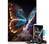 Puzzle de 1000 pièces pour Adultes,Papillon coloré,idéal pour décorer et stimuler l'esprit,Un Jeu Amusant et décontracté,Un pour Noël (38x26cm)