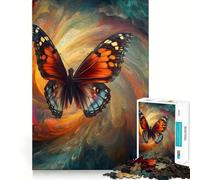 Puzzle de 1000 pièces pour Adultes Papillon dans Un Tourbillon Jeu de réflexion Amusant et précis Activité de Loisirs et d'anniversaire (38x26cm)
