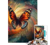 Puzzle de 1000 pièces pour Adultes « Papillon dans Un Tourbillon » Jeu de réflexion pour Adultes découpe de précision idéal comme Cadeau (Taille 50x75cm)