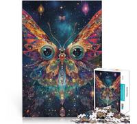 Puzzle de 1000 pièces pour Adultes Papillon psychédélique Jeux éducatifs Décoration d'intérieur décoration Murale 38x26cm