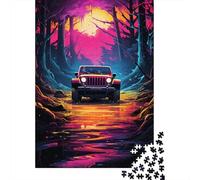 Puzzle de 1000 pièces pour Adultes, par Une Fille d'anime avec Un Panda. Puzzle en Bois pour Adultes. Idée Cadeau.