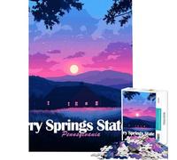 Puzzle de 1000 pièces pour Adultes Parc d'État de Cherry Springs au crépuscule Jeu éducatif défi Jouet Relaxant mais Aussi idée Cadeau Amusante et Humoristique (Dimensions 75x50cm)