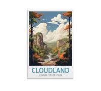 Puzzle de 1000 pièces pour Adultes - Parc d'État de Cloudland Canyon - Puzzle de 1000 pièces pour Adultes - Un défi Stimulant, idéal pour Vos soirées Jeux - 26 x 38 cm