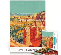 Puzzle de 1000 pièces pour Adultes,Parc National de Bryce Canyon,découpe précise,Jeu créatif et Relaxant,Cadeau apaisant pour Noël (50x75cm)