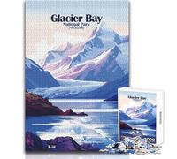 Puzzle de 1000 pièces pour Adultes - Parc National de Glacier Bay, Alaska - Jeu intellectuel - Cadeau d'anniversaire idéal - Dimensions 50x75cm