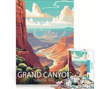 Puzzle de 1000 pièces pour Adultes, Parc National du Grand Canyon, Jeu de Construction, pour s'amuser en Famille, renforcer Les Liens Amoureux 38x26cm