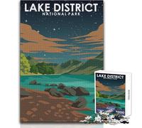 Puzzle de 1000 pièces pour Adultes - Parc National du Lake District - Casse-tête et Jeu Familial pour améliorer la mémoire et Lutter Contre Le Stress - Dimensions 38x52cm