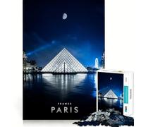 Puzzle de 1000 pièces pour Adultes,Paris,décor soigné,activité cérébrale Amusante et Facile à décrypter,Cadeau d'anniversaire idéal (50x75cm)