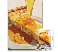 Puzzle de 1000 pièces pour Adultes « Part de Tarte avec sirop », Jeu Impossible, découpe de précision, pour Un Père Noël Secret, Format 38x52cm