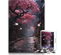 Puzzle de 1000 pièces pour Adultes - Paysage Abstrait d'un Village Japonais - Idéal pour des soirées Jeux et Divertissement en Famille - Analyse et logique - Anti-Stress - Dimensions : 38x52cm