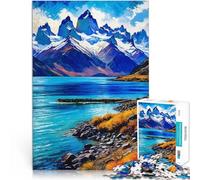 Puzzle de 1000 pièces pour Adultes Paysage de lac de Montagne de Patagonie Jeux de détente Cadeau d'œuvre d'art 75x50cm