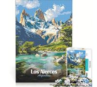 Puzzle de 1000 pièces pour Adultes Paysage de Los Alerces Argentine Jeu Familial Assemblage de Motifs Cadeau Unique pour Un Anniversaire ou Noël 38x52cm