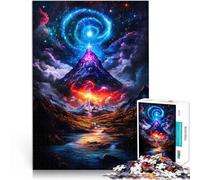 Puzzle de 1000 pièces pour Adultes Paysage de Montagne Cosmique Jouets Jeux éducatifs Soulagement du Stress Une œuvre d'art 38x26cm