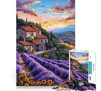 Puzzle de 1000 pièces pour Adultes Paysage de Noël en Pixel Art Pièces aux Contours Nets Jeu de réflexion et de Calme 38x26cm