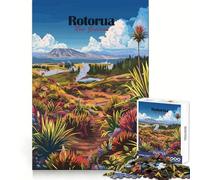 Puzzle de 1000 pièces pour Adultes,Paysage de Rotorua,Nouvelle-Zélande (50x75cm),idéal pour développer la Concentration et favoriser Un Engagement Doux Un Cadeau de Noël Original et esthétique