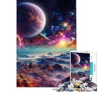 Puzzle de 1000 pièces pour Adultes Paysage de Saturne idéal pour Un Anniversaire ou Noël Jeu éducatif d'analyse et de logique à partir de 14 Ans (50x75cm)