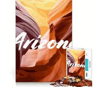 Puzzle de 1000 pièces pour Adultes,Paysage du Canyon de l'Arizona,découpe soignée,Jeu cognitif,Divertissement pour Les Moments de détente,Cadeau d'anniversaire Artistique (38x52cm)