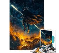 Puzzle de 1000 pièces pour Adultes Paysage Guerrier Mystique décoration Murale Cadeau d'anniversaire Jeu Stimulant (50x75cm)
