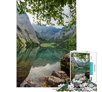 Puzzle de 1000 pièces pour Adultes Paysage lacustre idyllique Jeu de réflexion décoration intérieure Cadeau Stimulant (Taille 38x26cm)