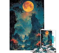 Puzzle de 1000 pièces pour Adultes Paysage Lunaire et Nature Activités ludiques à la Maison Jeu éducatif pour améliorer la mémoire Convient aux 14 Ans et Plus (38x26cm)