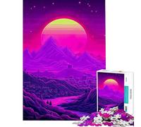 Puzzle de 1000 pièces pour Adultes Paysage Lunaire Magie rétro Divertissement à la Maison Jeu de réflexion et de rapidité Manuelle adapté aux Personnes de 14 Ans et Plus (38x26cm)