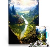 Puzzle de 1000 pièces pour Adultes Paysage Nature Séjour Anti-Stress pour Tuer Le Temps Jeu éducatif pour Anniversaire, Noël 38x26cm