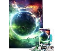 Puzzle de 1000 pièces pour Adultes Paysage Spatial Abstrait défi éducatif Course de Vitesse Manuelle Jeu de réflexion pour Les 14 Ans et Plus (50x75cm)