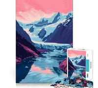 Puzzle de 1000 pièces pour Adultes Paysages d'Alaska et de Nature Jeu de réflexion Amusant et Complexe pour se détendre et s'amuser Cadeau d'anniversaire (38x26cm)