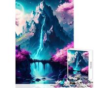 Puzzle de 1000 pièces pour Adultes paysages fantastiques Jeu de réflexion décoration Murale Jouet éducatif Cadeau pour Les Amis et la Famille (26x38cm)