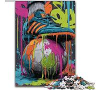 Puzzle de 1000 pièces pour Adultes, Peinture à l'huile sur Le thème du Football, Assemblage de Motifs Amusant à la Maison, Cadeau d'anniversaire, Cadeau de Voyage (26x38cm)