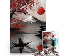Puzzle de 1000 pièces pour Adultes Peinture Abstraite de Montagne Japonaise Jouets de Jeu Collection d'artistes, Beaux-Arts 38x26cm