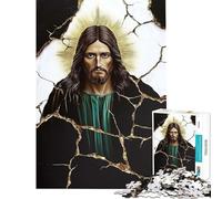 Puzzle de 1000 pièces pour Adultes Peinture de Jésus-Christ Un défi à relever pour Passer Le Temps à la Maison Jeu Pratique à partir de 14 Ans (38x26cm)