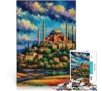 Puzzle de 1000 pièces pour Adultes Peinture de Sainte-Sophie Jouets éducatifs d'apprentissage Cadeau Amusant 38x26cm