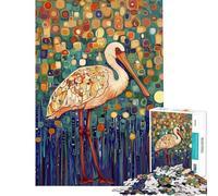Puzzle de 1000 pièces pour Adultes Peinture de spatule Blanche Jeu de réflexion et Anti-Stress Idéal comme Cadeau (Dimensions 50x75cm)