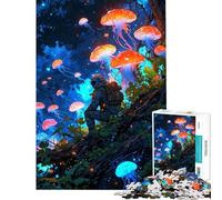 Puzzle de 1000 pièces pour Adultes Perdu dans Un Monde bioluminescent et Amusant à la Maison Jeu Pratique et divertissant pour Toute la Famille (à partir de 14 Ans) Dimensions : 38x26cm