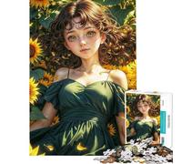 Puzzle de 1000 pièces pour Adultes « Perdu dans Un rêve de Tournesol » Jeu Amusant d'analyse et de logique Niveau Difficile et Stimulant (50x75cm)