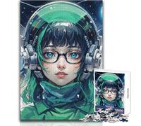 Puzzle de 1000 pièces pour Adultes - Personnage d'anime en Combinaison Spatiale - Jeu intellectuel, d'analyse et de logique pour Un Anniversaire - Dimensions : 38x52cm