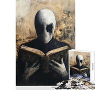 Puzzle de 1000 pièces pour Adultes Personnage sans Visage Jeu de Lecture décoration Murale et Jouet éducatif pour Un Anniversaire ou Noël Dimensions 50x75cm