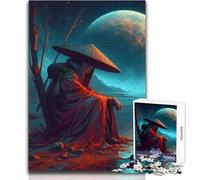 Puzzle de 1000 pièces pour Adultes - Personnage Solitaire au Bord de l'eau - Casse-tête Amusant et éducatif pour Toute la Famille - Dimensions : 38x26cm