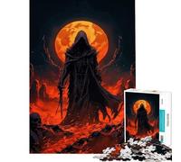 Puzzle de 1000 pièces pour Adultes Personnage Sombre en Enfer Idéal pour Un Anniversaire ou Noël Jeu éducatif Difficile et Stimulant à partir de 14 Ans (38x52cm)