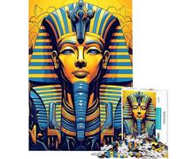 Puzzle de 1000 pièces pour Adultes Pharaon Ramsès II Jeu de Puzzle Familial Défi Difficile et éducatif (Taille 38x52cm)