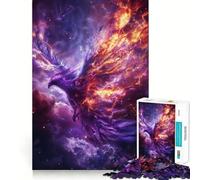 Puzzle de 1000 pièces pour Adultes Phénix céleste,découpe soignée,décoration,Jeu d'entraînement à la réflexion,Divertissement pour Les Loisirs,Cadeau Festif (38x52cm)