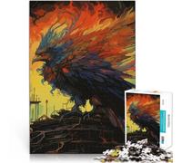 Puzzle de 1000 pièces pour Adultes Phénix de Dark Fantasy Jeu Familial Anti-Stress Défi Difficile Jeu de défi Unique 75x50cm