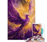 Puzzle de 1000 pièces pour Adultes Phénix Violet renaissant » Jeu Amusant et Anti-Stress Difficile et Stimulant (Taille 50x75cm)