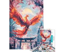 Puzzle de 1000 pièces pour Adultes Phoenix Torii Pathway Jeu Manuel de découpe de précision activités Amusantes à Faire à la Maison (Taille 50x75cm)