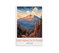 Puzzle de 1000 pièces pour Adultes - Pics de San Francisco, Arizona - Puzzle en Papier de 1000 pièces - Jeu de décompression pour Adultes - 50 x 70 cm