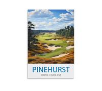 Puzzle de 1000 pièces pour Adultes - Pinehurst, Caroline du Nord - Jeu de Golf en Papier - 70 x 50 cm - Jouet Anti-Stress