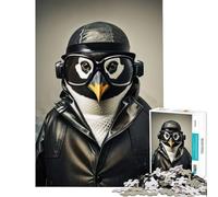 Puzzle de 1000 pièces pour Adultes « Pingouin détective Jeu Stimulant et Relaxant pour Les Femmes (38x52cm)